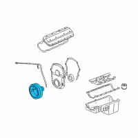 OEM 2005 Chevrolet Suburban 2500 Vibration Damper Diagram - 12552283