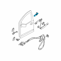 OEM 2014 Nissan Xterra Cylinder Set - Door Lock, LH Diagram - H0601-1PA0A