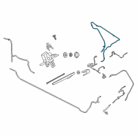 OEM Ford Expedition Washer Hose Diagram - JL1Z-17A605-D