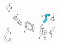 OEM Hyundai Sonata Hose Assembly-Oil Cooling Diagram - 25478-2S000