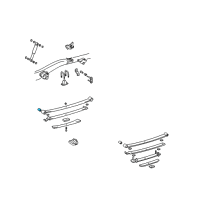 OEM 2002 Toyota Tacoma Spring Assembly Bushing Diagram - 90389-14036