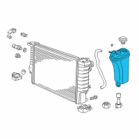 OEM 1989 BMW 325iX Coolant Expansion Tank Diagram - 17-11-1-712-641