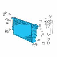 OEM 1999 BMW Z3 Radiator Diagram - 17-11-2-227-281