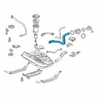 OEM 2012 Toyota Avalon Filler Pipe Diagram - 77201-07070