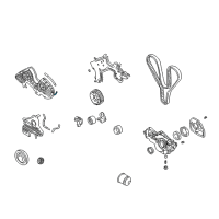 OEM Kia Optima Gasket-Timing Belt Cover Diagram - 2136837100