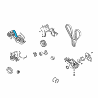 OEM Kia Optima Gasket-Timing Belt Cover Diagram - 2136237102