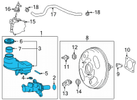 OEM 2022 Lexus NX250 CYLINDER SUB-ASSY, B Diagram - 47201-78010