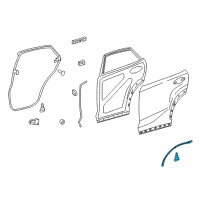 OEM Lexus NX300 WEATHERSTRIP, Rear Door Diagram - 67888-78013