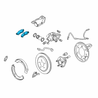 OEM 2010 Cadillac CTS Rear Pads Diagram - 20876917