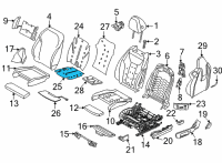 OEM BMW M8 HEATING ELEMENT, SPORTS SEAT Diagram - 52-10-8-076-567