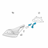 OEM Hyundai Equus Bulb Holder And Wiring Assembly Diagram - 92440-3N030