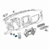 OEM 2015 Chevrolet Silverado 1500 Headlamp Switch Diagram - 84448512