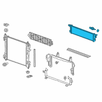 OEM Chevrolet Spark EV Auxiliary Radiator Diagram - 22960944