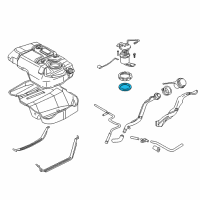 OEM Ford Fuel Sender Unit Gasket Diagram - XW4Z-9276-AA