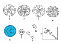 OEM 2022 Kia Sorento Wheel Assembly-Temporary Diagram - 52919R5100