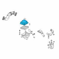 OEM 2010 Kia Rondo Cover-Air Cleaner Diagram - 281112G500