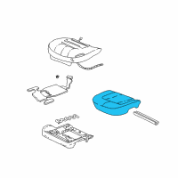 OEM Cadillac DeVille Pad Asm, Driver Seat Cushion Diagram - 88957762