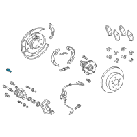 OEM Toyota Caliper Assembly Mount Bolt Diagram - 90105-10576