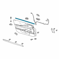 OEM 2018 Lexus LC500 WEATHERSTRIP, Front Door Diagram - 68172-11010