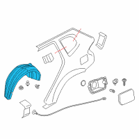 OEM 2016 BMW X3 Cover, Wheel Housing, Rear Left Diagram - 51-71-7-213-649