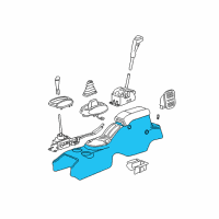 OEM Chrysler Console-Floor Diagram - 1BB021DVAB