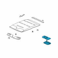 OEM 1997 Honda Civic Light Assembly, Interior (Clear Gray) Diagram - 34250-S04-003ZA