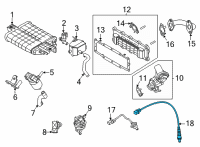 OEM 2021 Hyundai Elantra Sensor Assembly-Oxygen Diagram - 39210-2J750