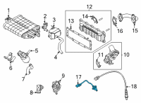 OEM 2021 Hyundai Elantra Sensor Assembly-Oxygen Diagram - 39210-2J600