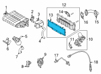 OEM Hyundai Sonata Gasket-EGR Cooler Diagram - 28495-2J000