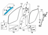 OEM 2022 Honda Civic GARNISH, R- *NH882L* Diagram - 84105-T20-A21ZA