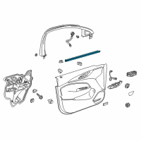 OEM 2019 Buick Regal TourX Belt Weatherstrip Diagram - 13463838