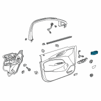 OEM 2021 GMC Acadia Window Switch Diagram - 84513458