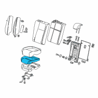 OEM 2021 Buick Encore Seat Cushion Pad Diagram - 95083357