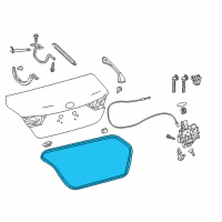 OEM Toyota Camry Weatherstrip Diagram - 64461-06220