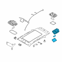 OEM Kia Sorento Lamp Assembly-Rear Map RH Diagram - 928702P600H9