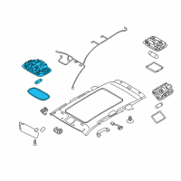 OEM 2015 Kia Sorento Lamp Assembly-Room Diagram - 928502P000H9