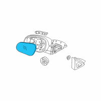 OEM 2010 Hyundai Elantra Mirror & Holder-Outside Rear, RH Diagram - 87621-2L130