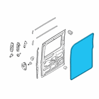 OEM 2018 Ford Transit-150 Surround Weatherstrip Diagram - CK4Z-61253A10-D