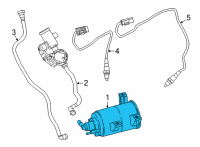 OEM 2021 BMW X4 Activated Charcoal Filter Diagram - 16-13-7-459-686