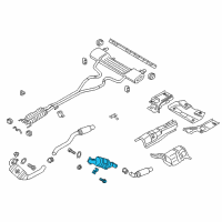 OEM 2017 Ford Edge Catalytic Converter Diagram - F2GZ-5E212-G
