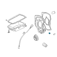 OEM 1996 Oldsmobile Cutlass Ciera Knock Sensor Diagram - 10456209