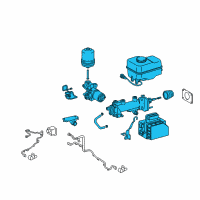 OEM Toyota Land Cruiser Master Cylinder Assembly Diagram - 47050-60500