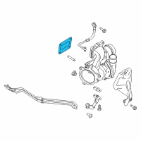 OEM Ford Turbocharger Gasket Diagram - DS7Z-9450-A