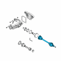 OEM 2000 BMW 540i Exchange Output Drive Shaft Diagram - 33-20-1-229-377