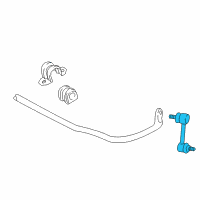 OEM 2006 Pontiac Vibe Stabilizer Link Diagram - 88971297