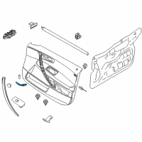 OEM 2010 BMW X3 Inside Right Door Handle Diagram - 51-41-3-415-580