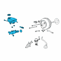 OEM Cadillac Master Cylinder Diagram - 20984169