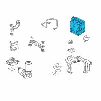 OEM 2013 Toyota Highlander ABS Control Unit Diagram - 44050-48320