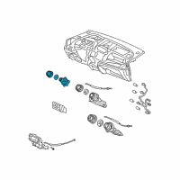 OEM 2013 Honda Fit Switch Assy., Heater Fan *NH699L* (NEUTRAL MAT GUN METALLIC) Diagram - 79570-TG0-P01ZA