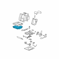 OEM 2014 Chevrolet Suburban 1500 Pad Asm-Rear Seat #2 Cushion Diagram - 22771060